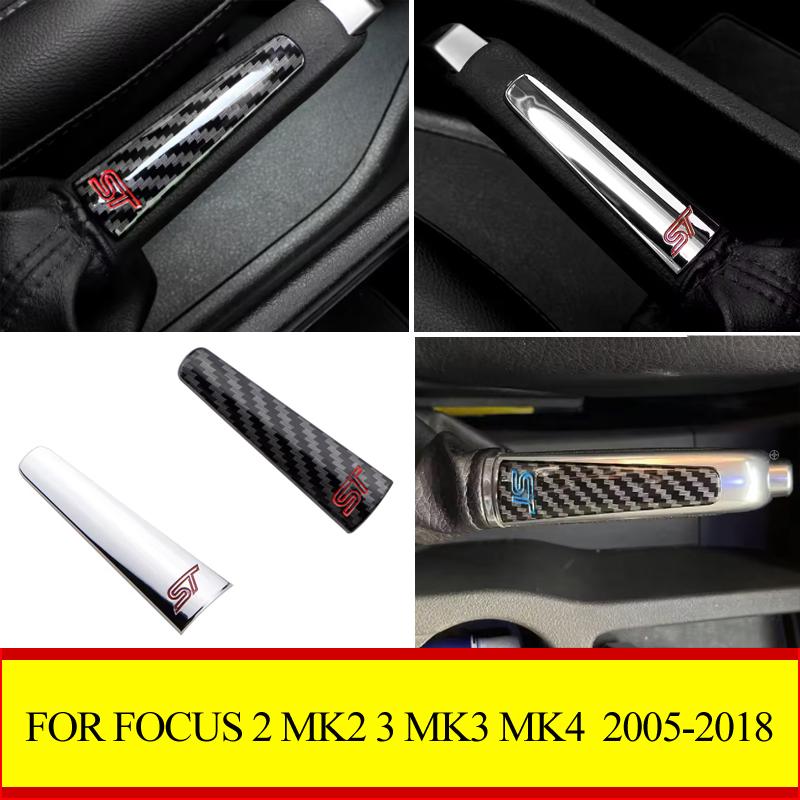 For Ford for Focus 2 MK2 3 MK3 MK4 2005-2018 Car Handbrake Sequin Interior ST Hand brake Trim Sticker Accessories