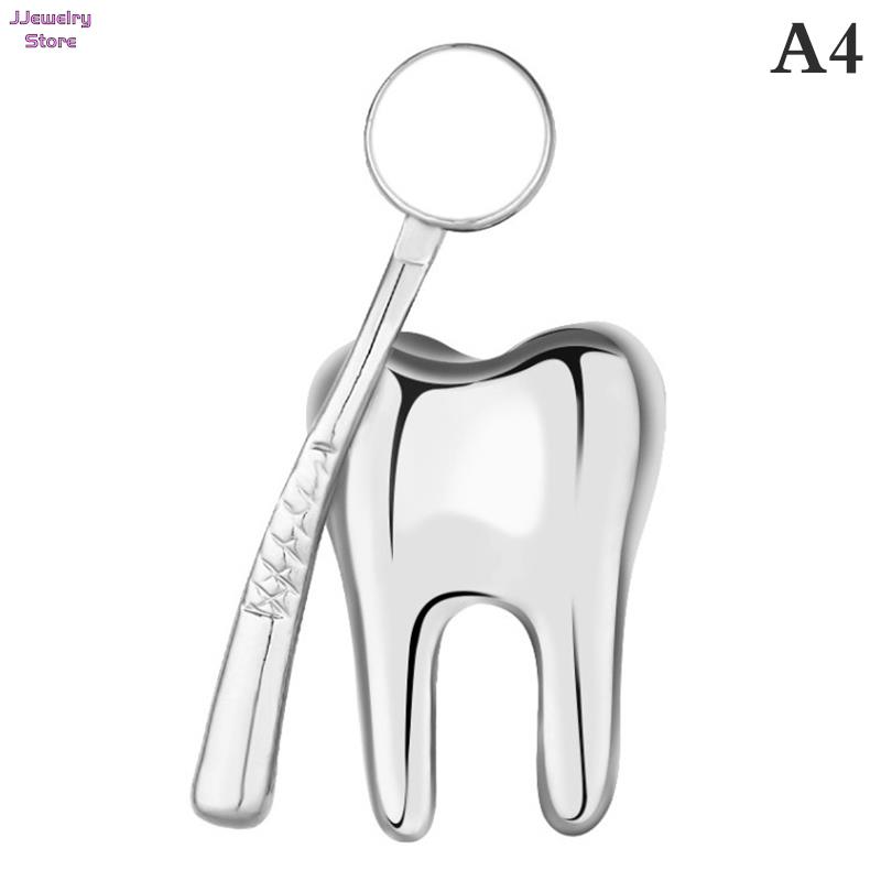 Cartoon Tooth Pins Protect Your Dental Enamel Pins Dentist Doctor Clothes Jewelry Collar Lapel Badge Brooch for Medical Students