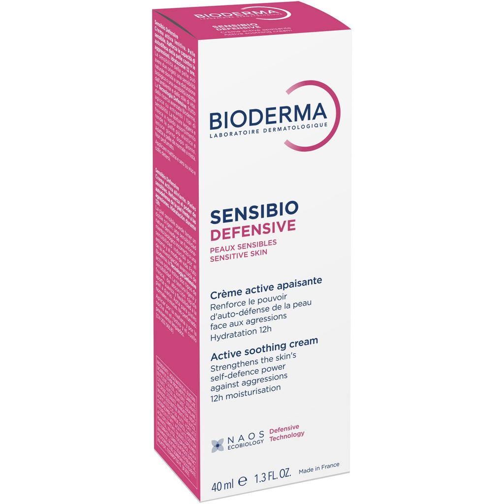 Bioderma Sensibio Defensive Soothing Repairing Cream 40ml for Sensitive Skin Hydrating Calming French Pharmacy Skincare