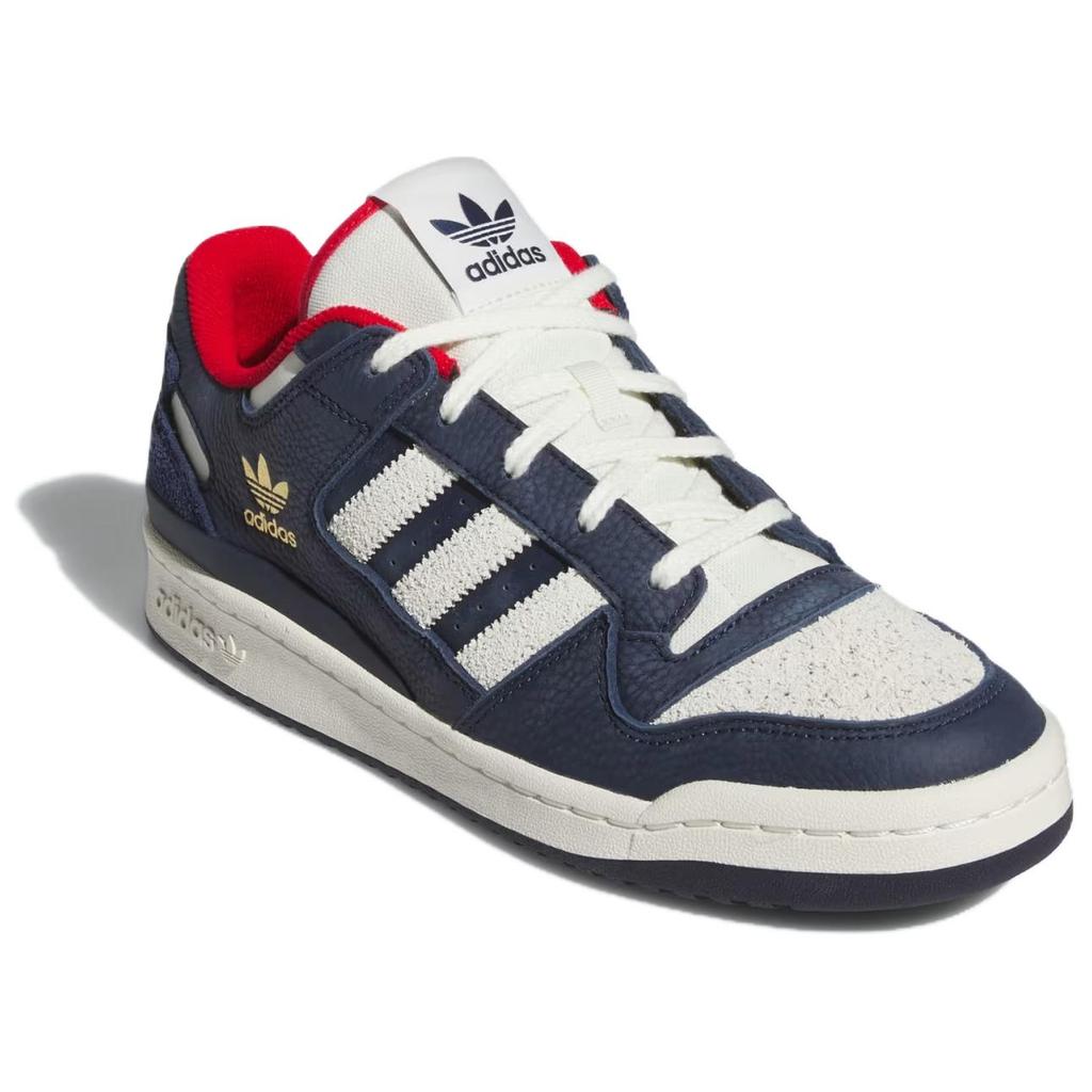 Adidas Forum Low CL Night Indigo Scarlet Unisex Tenisky Modrá Slonová kost Better-Scarlet IG8700