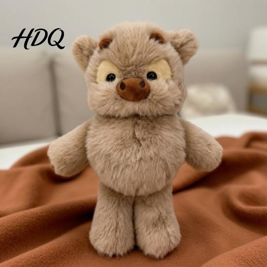 Cruelty-free Stuffed Toy Highland Cow Animal Soft Running Calf Plush for Kids Strong Stitched Cuddle Hugging Plushie Boys Girls Portable