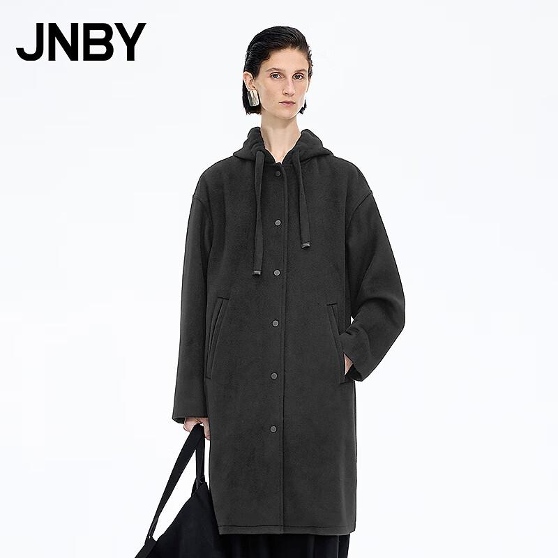 

JNBY 2025 Winter Hooded Straight Wool Coat M