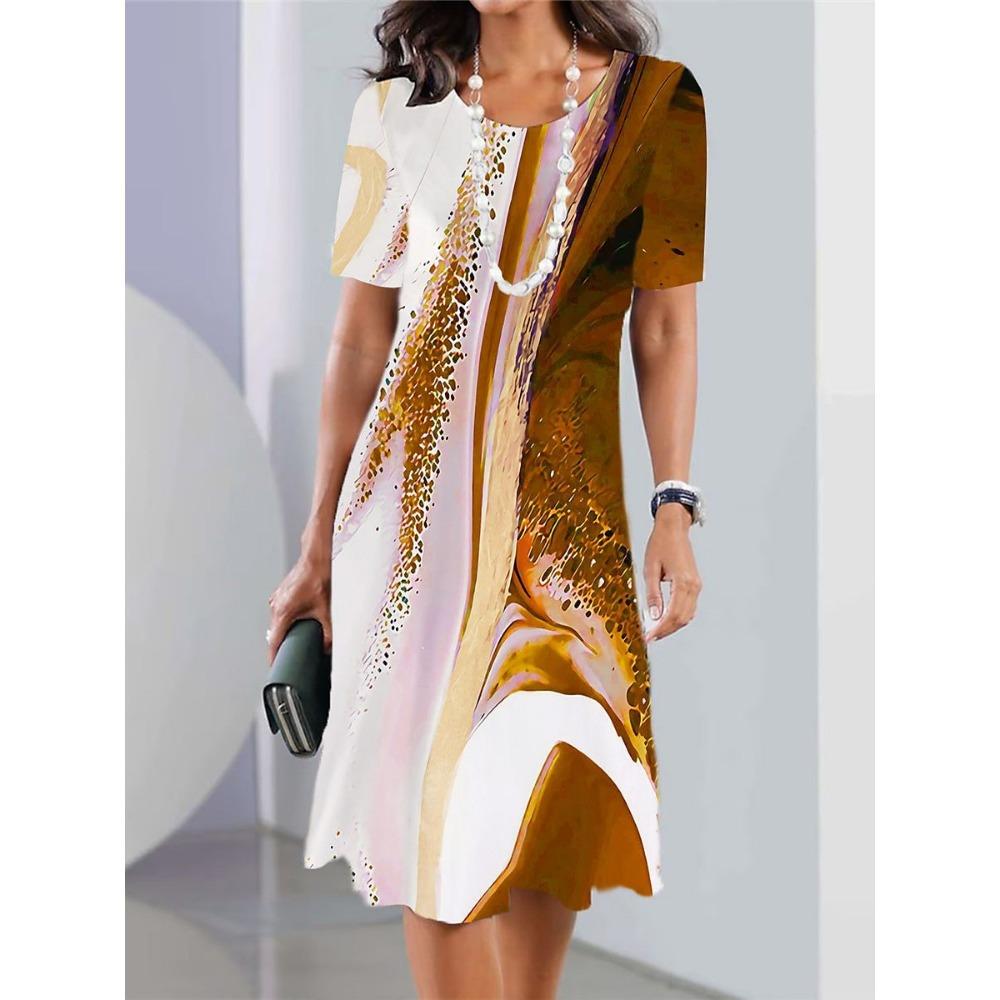 

Новое женское платье, модное, универсальное, повседневное, свободное, с большим круглым вырезом, с коротким рукавом 5XL серый