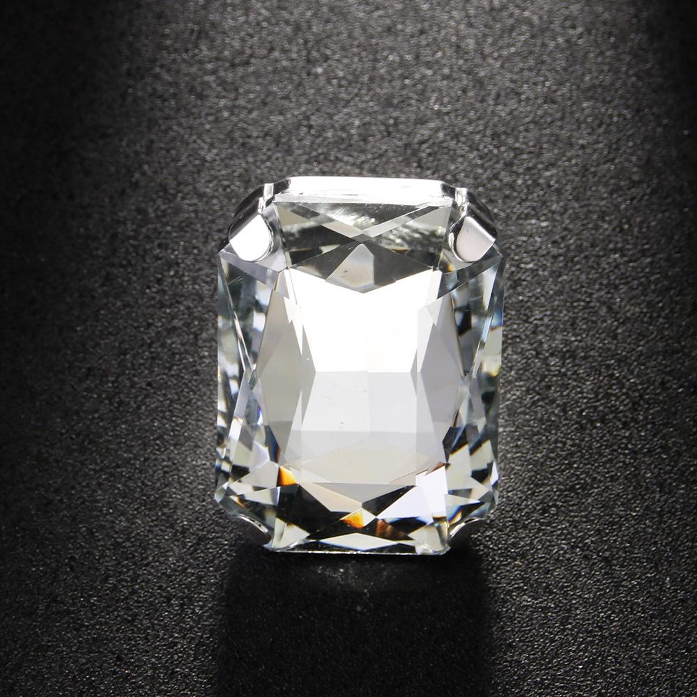 Nuovo Anello Quadrato Minimalista Anello Regolabile Gioielli Accessori da Donna di Alta Gamma