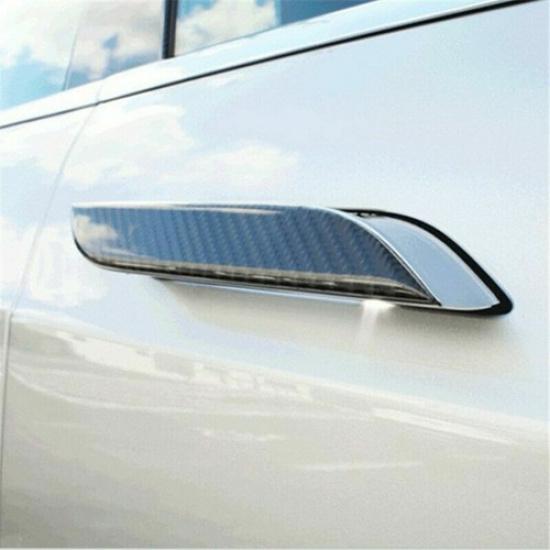 Carbon Fiber Style for Tesla Model S Car Exterior Door Handle Covers 2014-19