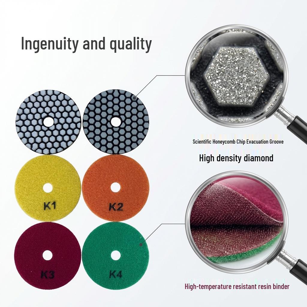 Diamond Dry Grinding Pad for Marble, Stone, and Quartz Polishing