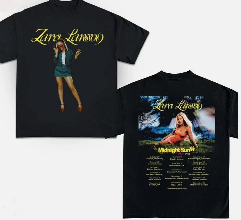 Футболка Zara Larsson Midnight Sun Tour Dates 2025 Унисекс футболка Zara Larsson S