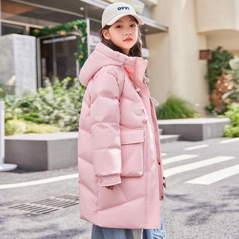 Children's Down Jacket Winter Girls' White Duck Down Thick Warm Coat