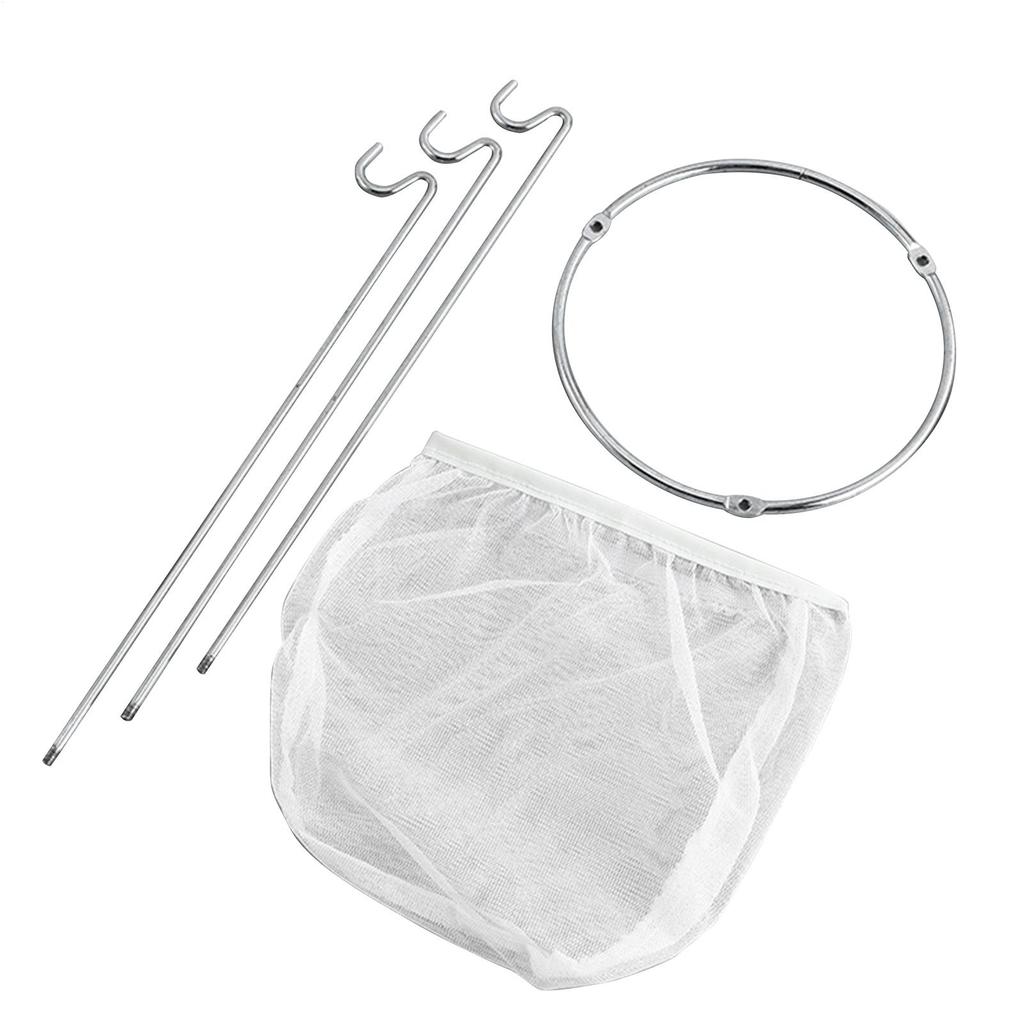 Soybean Milk Strainer Stand Stainless Steel Strainer Stand Jelly Strainer Stand with 4 Reusable Staining Bags for Straining