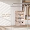 Multi Layered Hanging Clothes Storage Bag Foldable Clothing Organizer  Wardrobe Organization