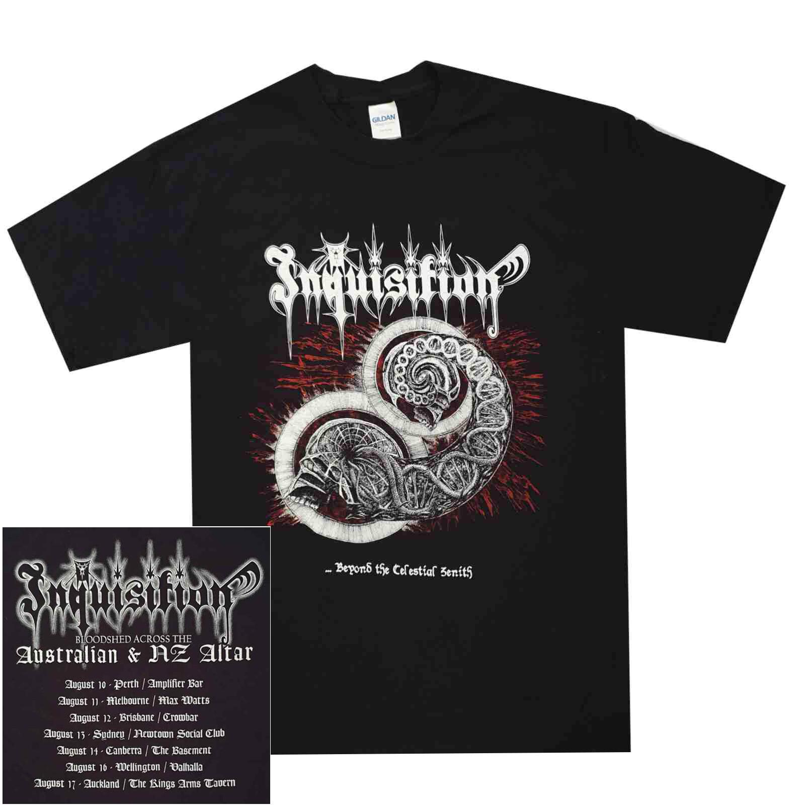 New Inquisition Beyond The Celestial Zenith Australian Tour Shirt Official XXL