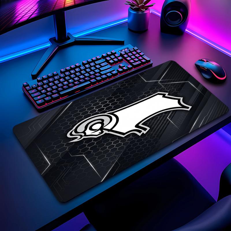 Derby County Football Pattern Mouse Pad Non?Slip Rubber Base Gaming Mousepad For Desk Office Home