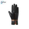 Korean Winter Warm Women Leather Gloves Outdoor Riding Driving with Wool Thickened Anti-Wind Cold Gloves Male