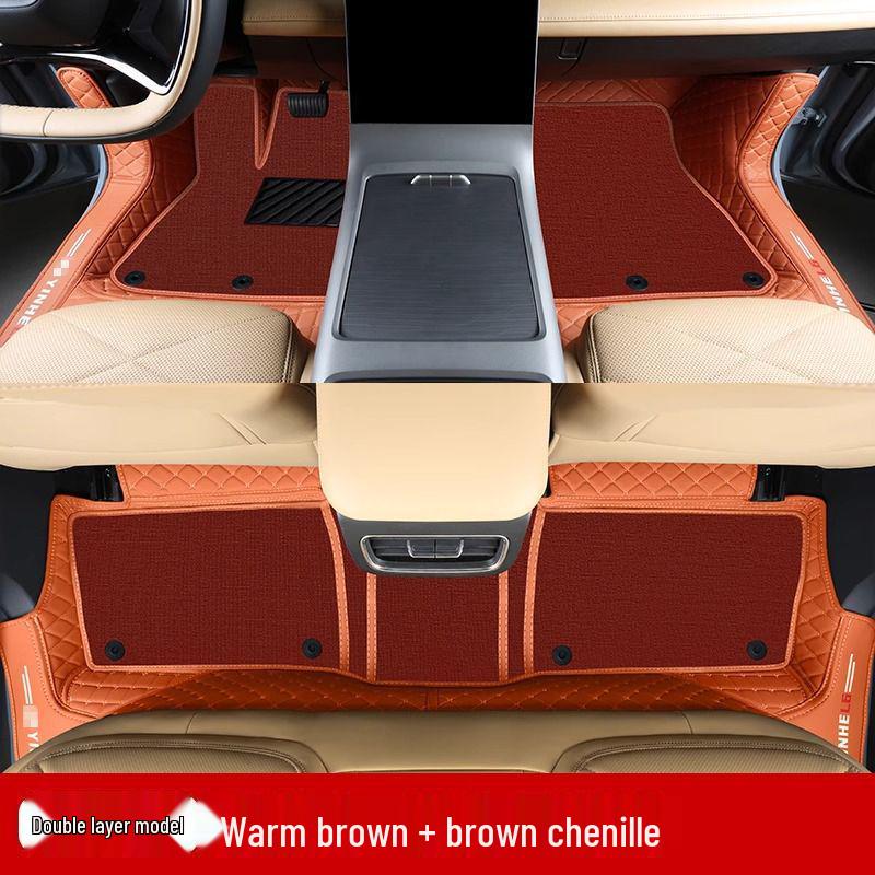 Compatible Galaxy L6 Double Layer Floor Mats & Bumper for 23-25 Models - Car Interior Accessories