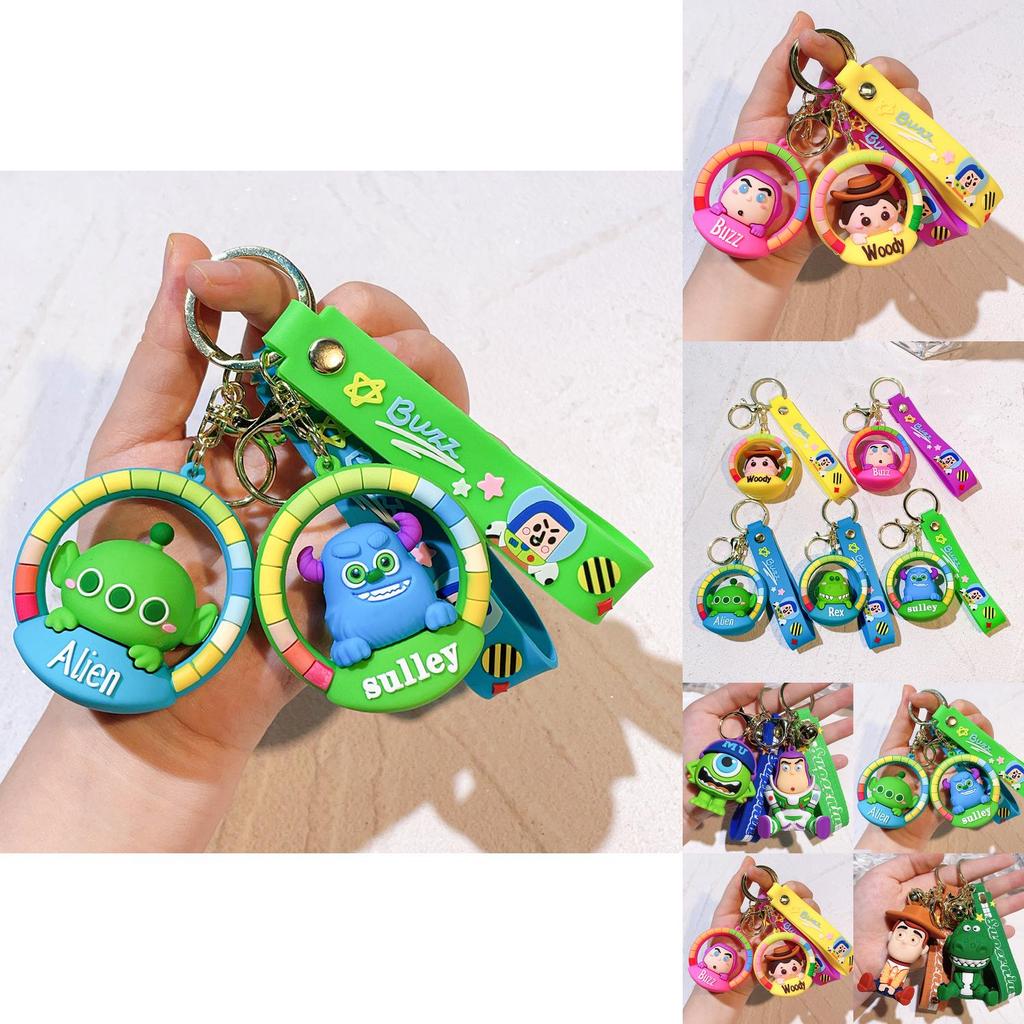 Adorable 2024 Cartoon Toy Story Buzz Lightyear Keychain Cute Figure For Kids Gifts