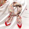 Luxury Silk Scarf for Women Hijab Bandana Fashion 70*70cm Square Scarves Handkerchief Design Shawl Wraps Echarpe Foulard