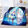 Japanese anime cute cartoon theme Sailor Moon Tsukino Usagi blanket suitable for home beds, sofa covers, office nap, outdoor warm blankets O6