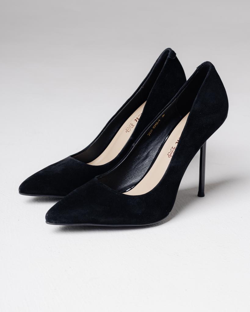 Туфли на высоком каблуке Melanda 5037302 37 черные замша