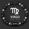 Bracciale da Uomo in Pietra Vulcanica Naturale Bracciale 12 Segni Zodiacali Vergine Capricorno Toro Acquario Sagittario Cancro Ariete