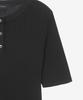 BASIC HOUSE Women'S Rayon Rib Knit Short Sleeve Sweater Black Lzkt3204