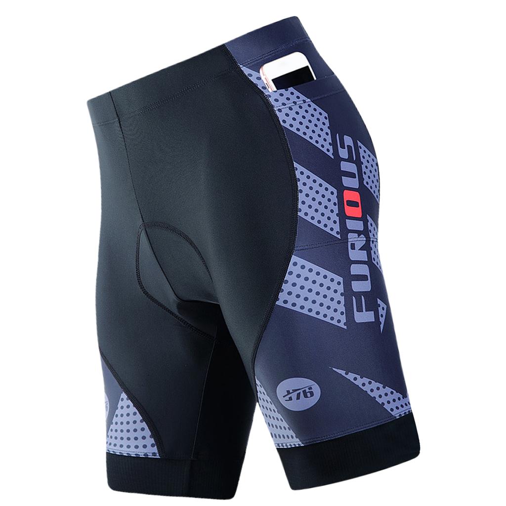 Pantaloncini da ciclismo traspiranti da uomo, imbottiti 4D, antiurto, ad asciugatura rapida, pantaloni corti