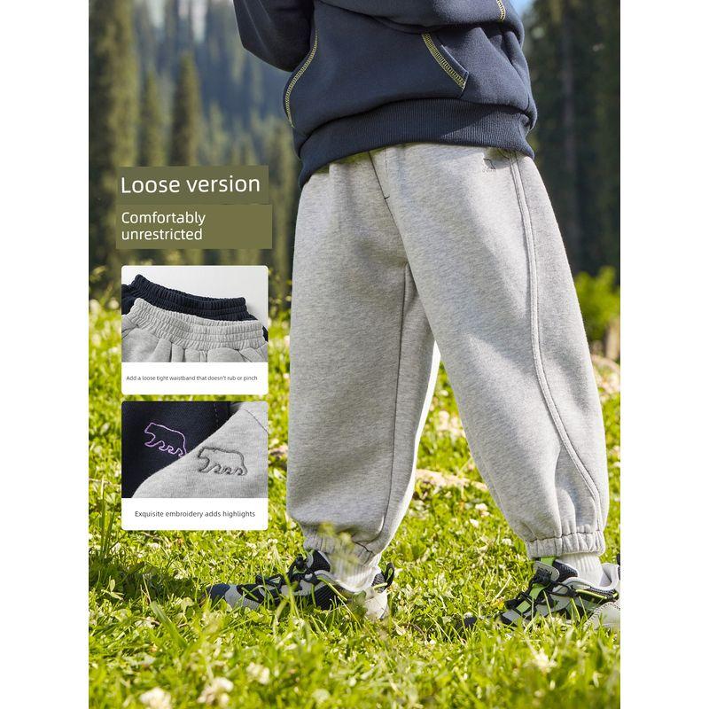 Boys' Simple Color-Blocked Sports Knit Pants 2026 New Spring and Autumn Children's Toddler Sweatpants Trendy