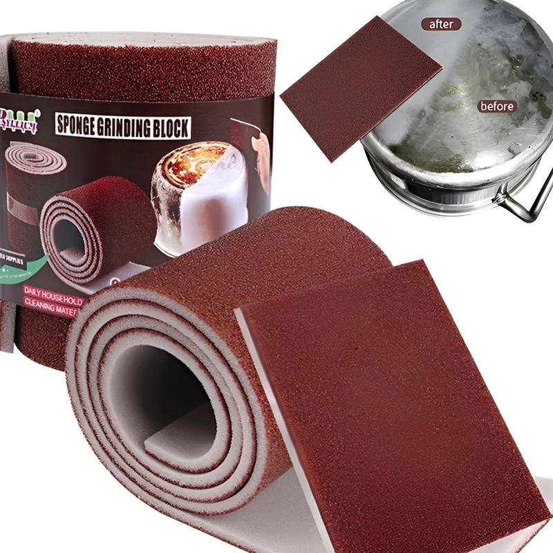 textureMultifunction Super Cleaning Sponge For Remove Rust Dishwashing Pot Bottom Scouring Pads Carborundum Scouring Pad