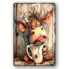 Vintage Metallschild Kunst 20x30cm Blechbild Wanddekor