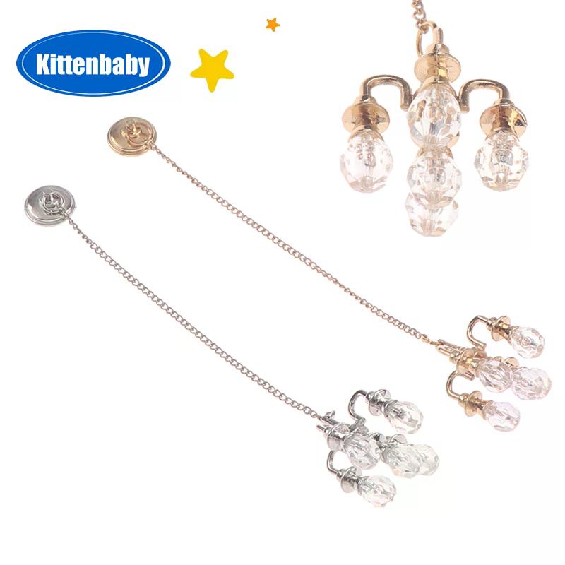 Dollhouse Dollhouse Miniature Lamp Chandelier Mini Ceiling Light Doll House Decor DIY Craft Project Home Room Decor Perfect
