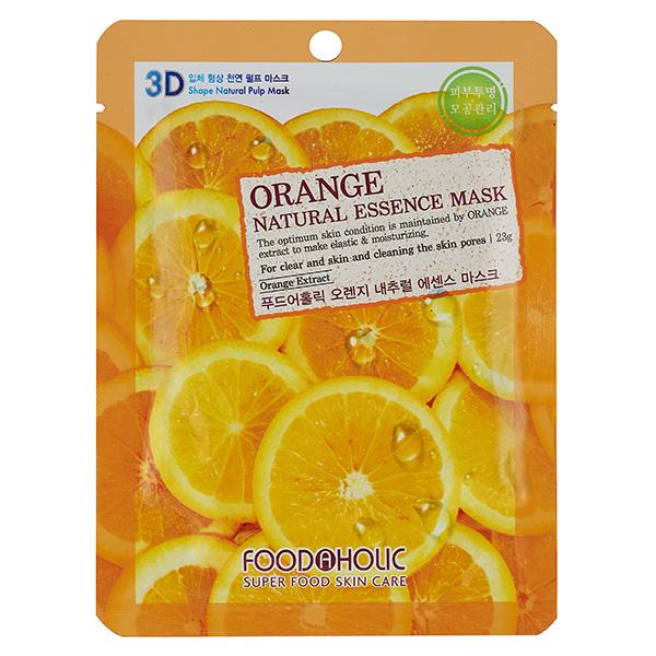 

FOODAHOLIC NATURAL ESSENCE MASK #ORANGE 3D Маска для лица с экстрактом апельсина