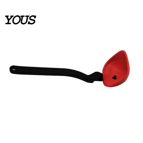Foldable Silicone Spoon Cooking Spoon, Heat Resistant Folding Flat Space Collapsible Saving Kitchen Utensil for Baking