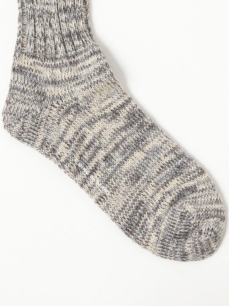 LIFE STORE by BEAMS Mix Crew Socks In Grey BMING Men's