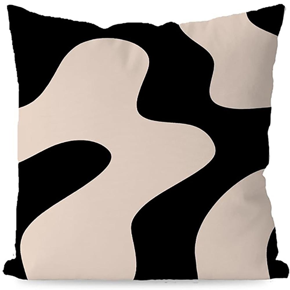 Black and White Geometric Pattern Pillow Covers Set ,,sofa and Chair Cushion Covers, Home Bedroom Room Decoration