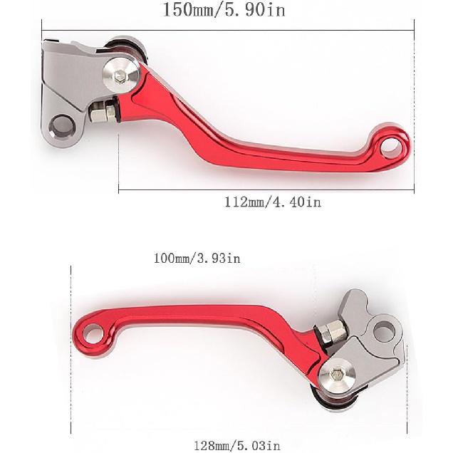 Dirt Bike Clutch Brake Pivot Levers For CRF125F CRF 125 F 125FB     2024 2025 Foldable CNC Red