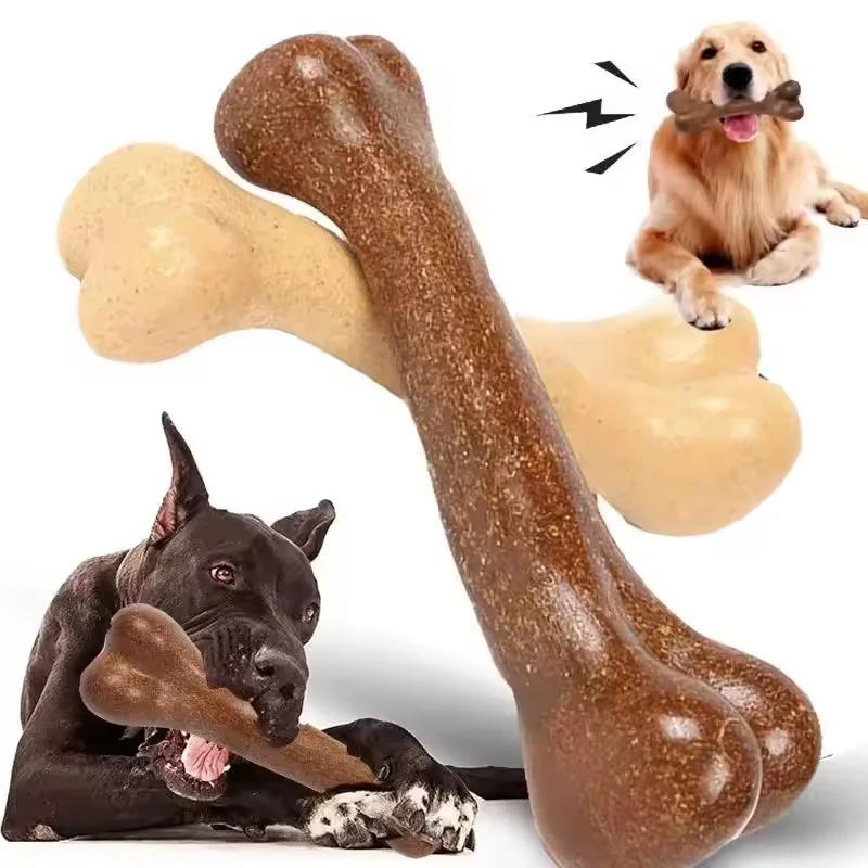 Nearly Indestructible Dog Bone Chew Toys Natural Non Toxic Puppy Chew Toy For Small Medium Large Dogs Long Lasting