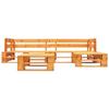 Maison Exclusive - Salon de jardin palette 4 pcs avec coussins gris bois