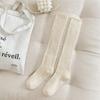 Leg Stockings - Children's High-waisted Spring-autumn Long Stockings with Thick Pile and Anti-bacterial, Moisture-absorbing Properties