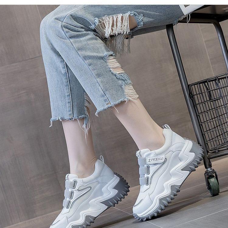This Year's Popular Dad Shoes, Women's 2025 New Summer Height-increasing Women's Shoes, Muffin Soles, Thick Soles, and High Casual Sports Shoes