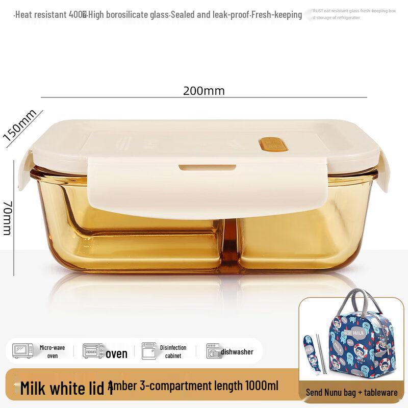 

ZISIZ Round Microwaveable Glass Lunch Box