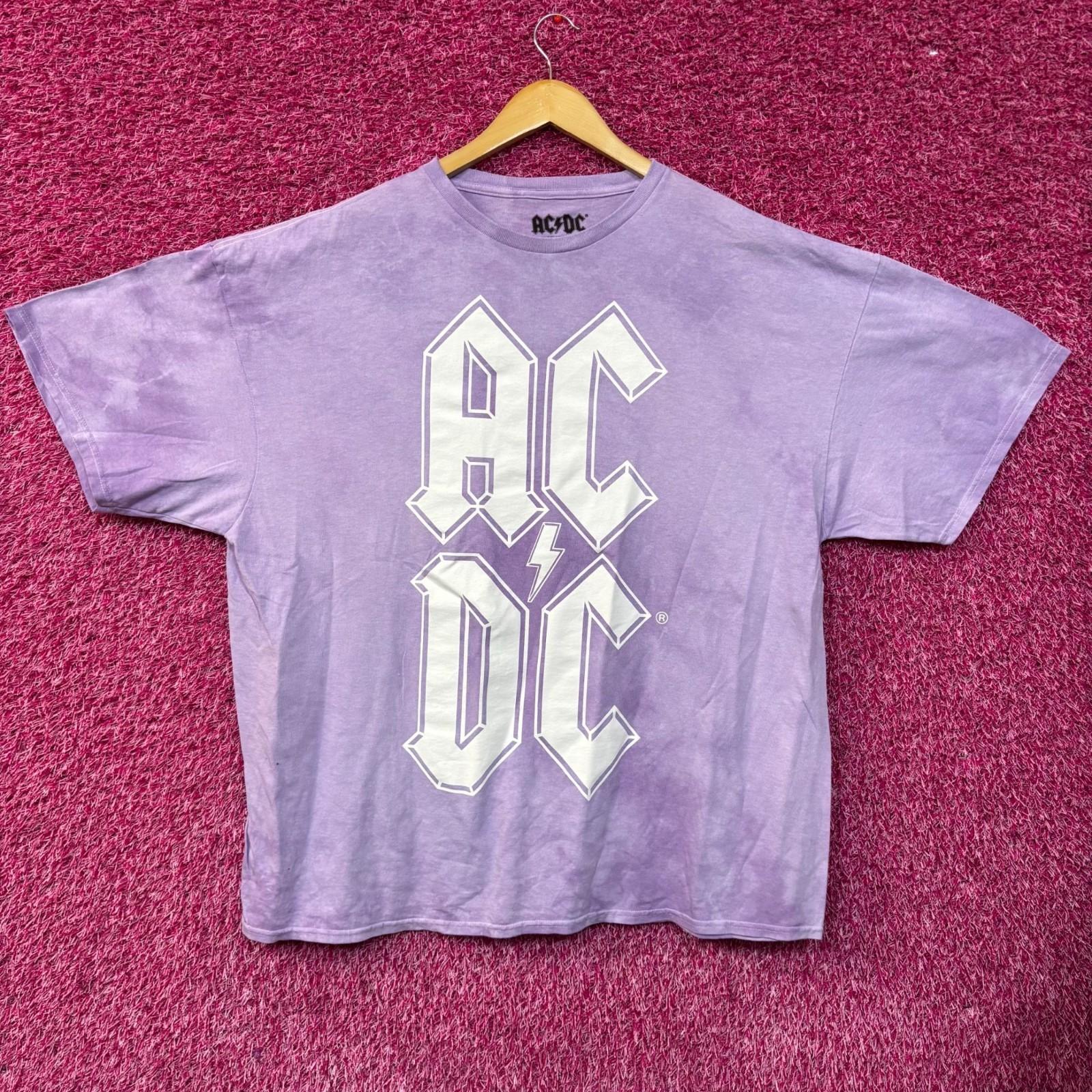 Футболка с логотипом AC/DC, дизайн tie-dye 2XL