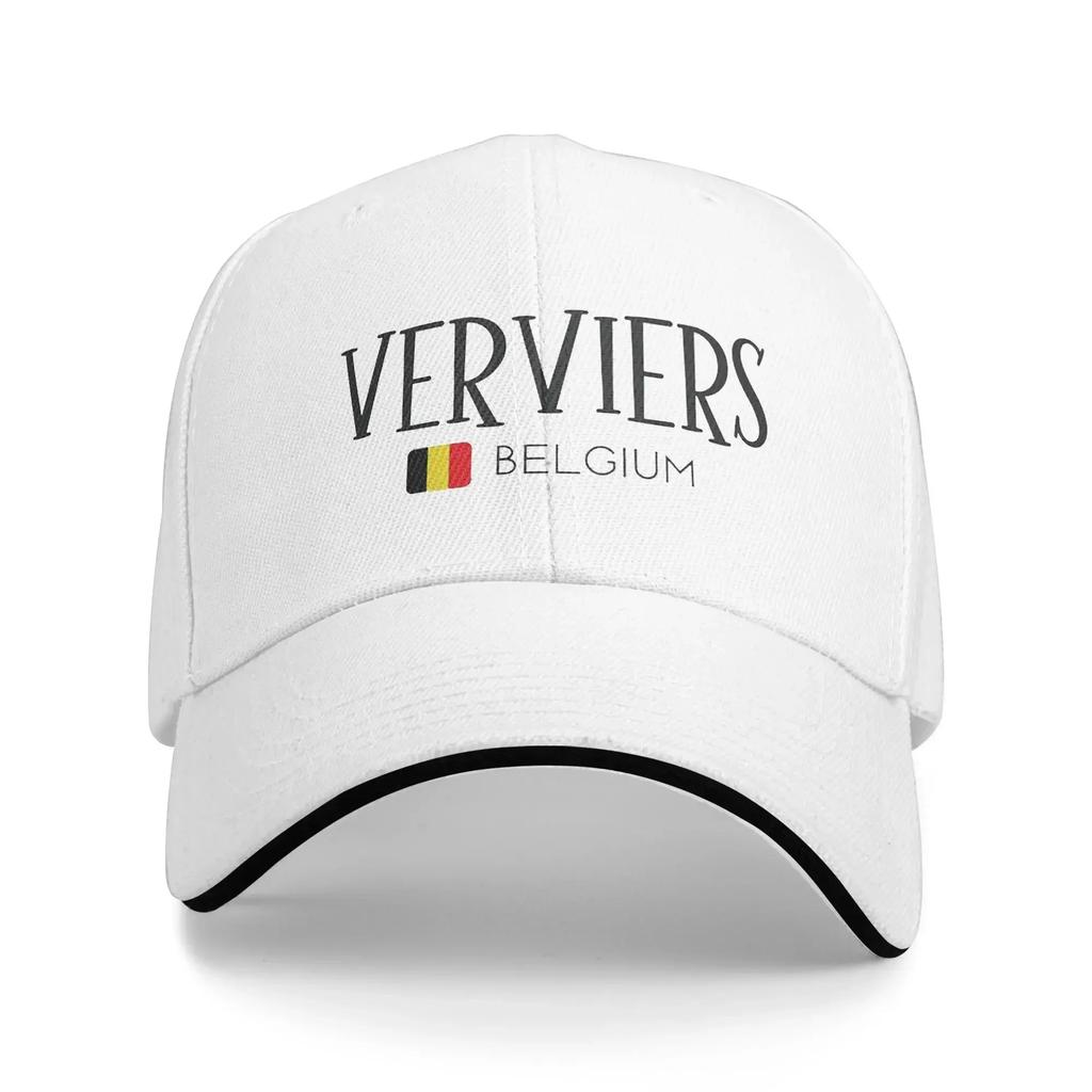 Verviers - Belgium Cap Fashion Casual Baseball Caps Adjustable Hat Hip Hop Summer Unisex Baseball Hats Customizable