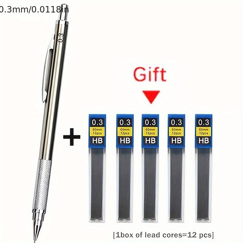 

All metal mechanical pencil set 6pcs 03mm серебряный
