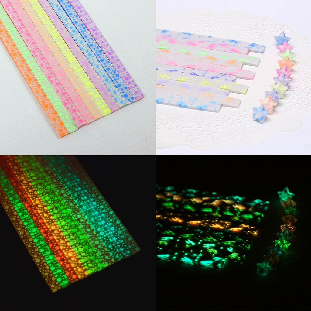 Star Folding Paper Star Paper Strips Double Sided Folding Star Paper Strips Star Decorations Folding Paper for Art Craft