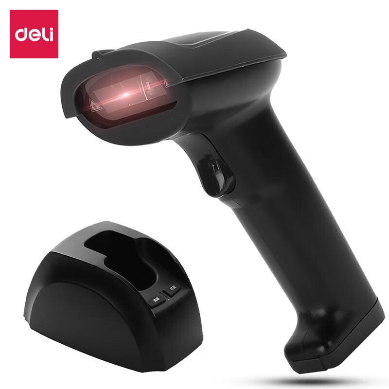 Deli 14951W 1D Wireless Barcode Scanner