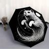 1pc Yin Yang Cat Automatic Umbrella High Quality Canopy, Portable Folding Umbrella with, Ideal Gift for - Travel, Everyday, Formal Events, S