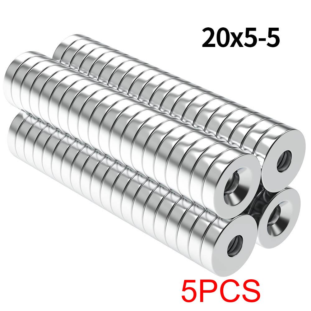 Super Strong Neodymium Magnet N35 NdfeB Permanent Magnetic imanes Round With Holes Powerful Magnets Refrigerator Magnet