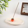 Nordic High-End Persimmon Incense Holder: Unglazed Irregular Stick Base and Simple Burner Tray Gift