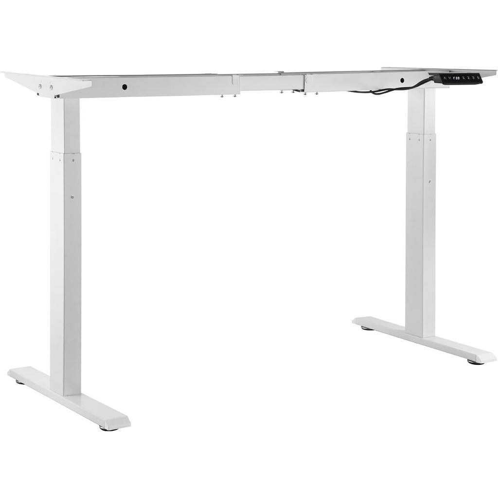 Standing Desk Frame Dual Motor, Adjustable 27.6"-46.1" Height & 43.3"-70.1" Length Electric Stand Up Computer Desk Legs, Ergonomic DIY Workstation