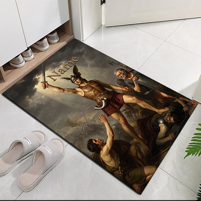 Custom Name Heroes Gaul Printed Carpet Rug For Office Chair Living Room Bedroom Kitchen Room Decor Gifts