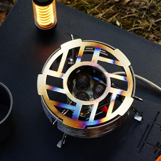Camping Stove Windshield Ring Portable Heavy Duty Stainless Steel Lightweight Outdoor Hiking Picnic Windproof Gas Stove Windscreen Burner